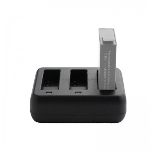 For DJI Osmo Action 4   3 Tri  Slot Batteries Charger  Black