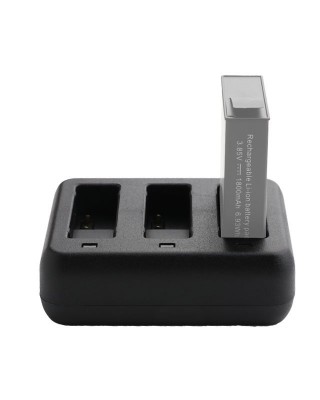 For DJI Osmo Action 4   3 Tri  Slot Batteries Charger  Black