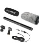 YELANGU YLG9933A MIC07 Professional Interview Condenser Video Shotgun Microphone with 6 5mm Audio Adapter 3 5mm RXL Audio Cable Black YELANGU YLG9933A MIC07 Professional Interview Condenser Video Shotgun Microphone with 6 5mm Audio Adapter 3 5mm RXL Audio Cable Black