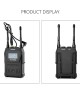 YELANGU YLG9929C MX4 Dual Channel 100CH UHF Wireless Microphone System with Transmitter and Receiver for DSLR Cameras and Video Cameras Black YELANGU YLG9929C MX4 Dual Channel 100CH UHF Wireless Microphone System with Transmitter and Receiver for DSLR Cameras and Video Cameras Black