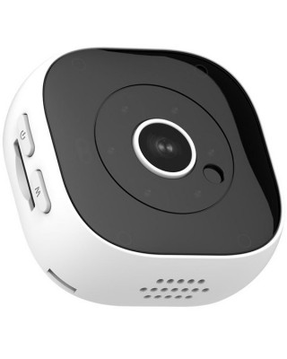 H9 Mini HD 1920x1080P 120 Degree Wide Angle Wearable Mini DV Camera  Support Infrared Night Vision   Motion Detection Recording   32GB TF Card  White