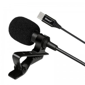 JMARY MC  R2 Interview Video Recording Mic Lavalier Type  C Port Wired Microphone  Length  2m