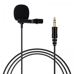 For Rode Wireless Camera Lavalier Microphone  Length 1 5m  Black