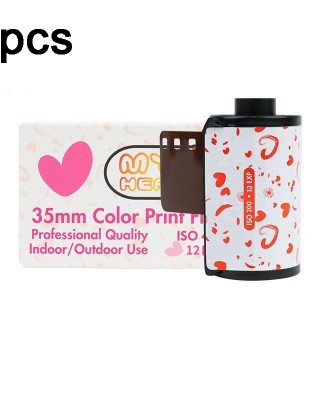 2 Rolls 12 Sheets 35mm Color Print Film For 135 Format Camera Vintage Photo Paper Instant Camera Films
