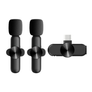 Bakeey Wireless Lavalier Microphone Low Latency Portable Audio Video Recording Plug  Play Lapel Type  C Mic for Live Broadcast Game
